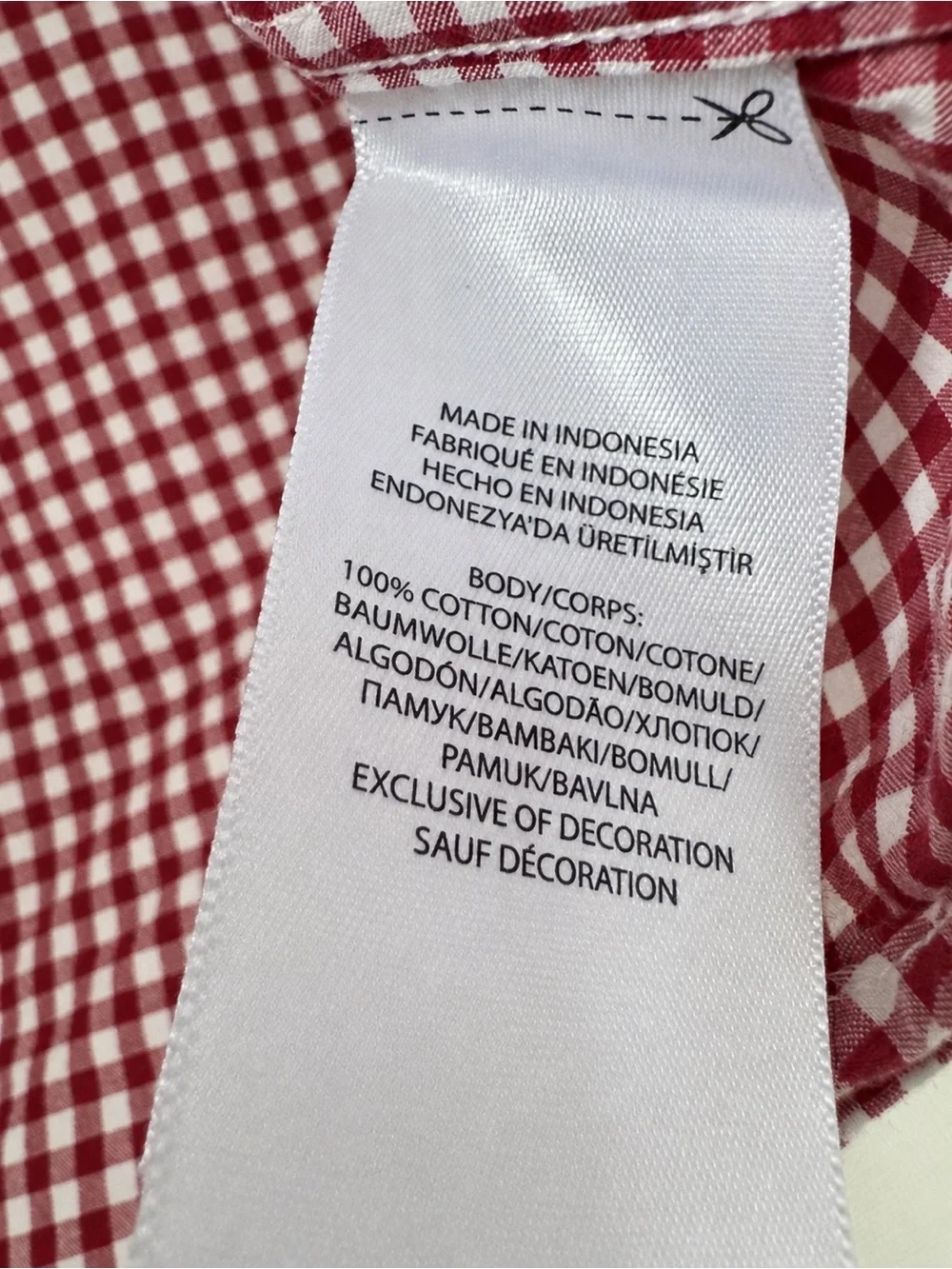 Ralph Lauren Boys Size 7 Red Gingham Cotton Button-Down Shirt
